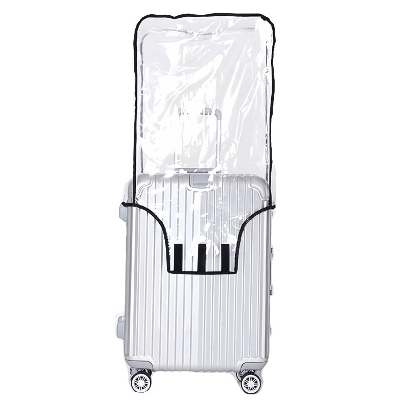 JenKin Luggage Protector Suitcase Cover PVC Waterproof Travel Suitcase Fits Most 20" to 30" (22" (15.0" L x 10.2" W x 21.7" H)) - Image 1